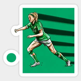 Denise O' Sullivan Ireland Womens National Team Football Artwork Sticker